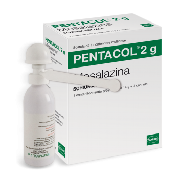 1-kontejner-rektalnoj-peny-pod-davleniem-7-kanyul-pentacol-2-gr-mesalazina-sofar 1 контейнер ректальной пены под давлением + 7 канюль PENTACOL 2 гр. Mesalazina Sofar