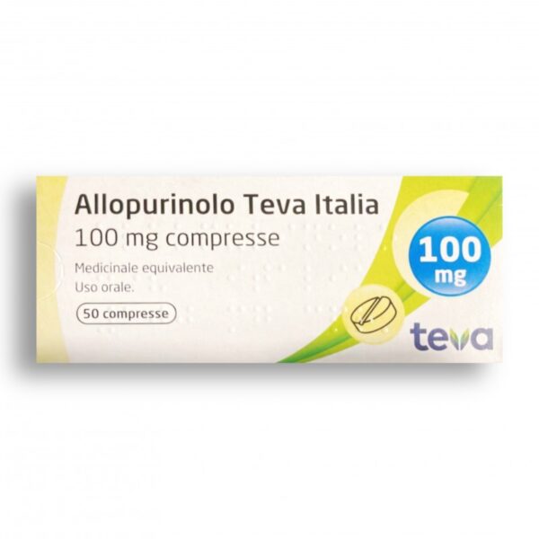 Allopurinolo Teva Italia 100 mg, 50 табл
